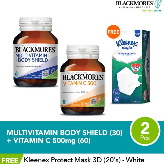 Blackmores Multivitamin Body Shield + Vitamin C FREE Kleenex Mask