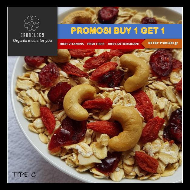 

Promosi!! Granola 500 Gram Buy 1 Get 1 Tipe C By Granology