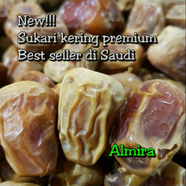 Kurma Raja Sukari Sukkari Kering Premium Kemasan 3 Kg Asli Original