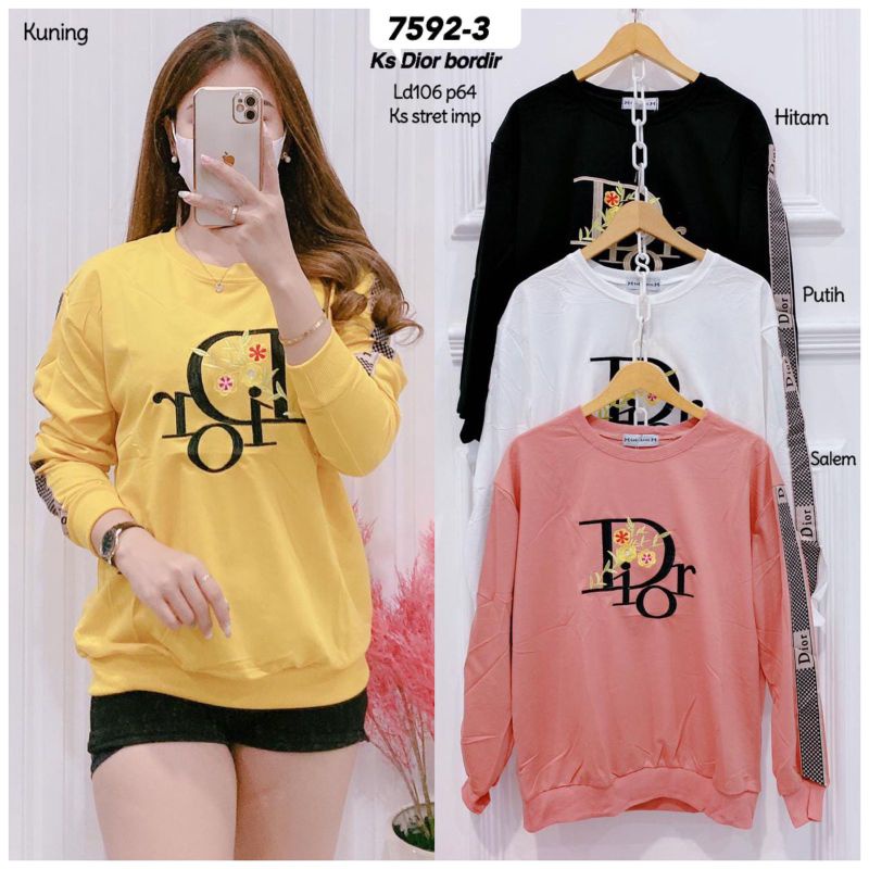 sweater kaos import D10r 7592-3