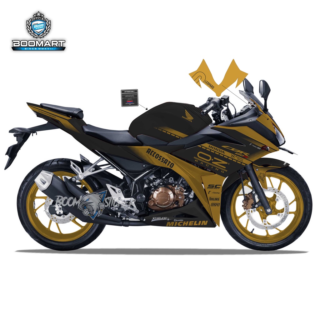 CBR 150 DECAL OZ RACING GOLD EMAS SC248