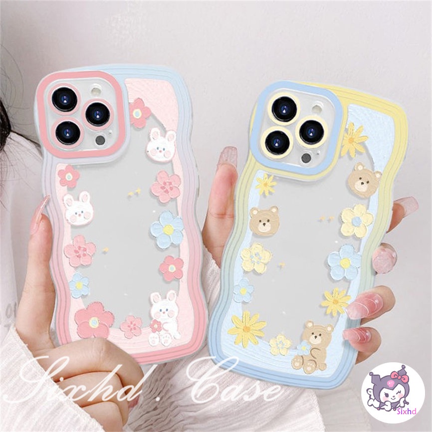 Redmi 12C 11A 10C 9T 9C Note 12 11s 11 10 9 8 Pro 10A 10 9A 9  A2 A1 Xiaomi 11Lite 12T 12Lite 11T 10T Poco M3 F3 X5 X4 X3 Pro Simple Ins Flower Wave Pattern Phone Case Soft Cover