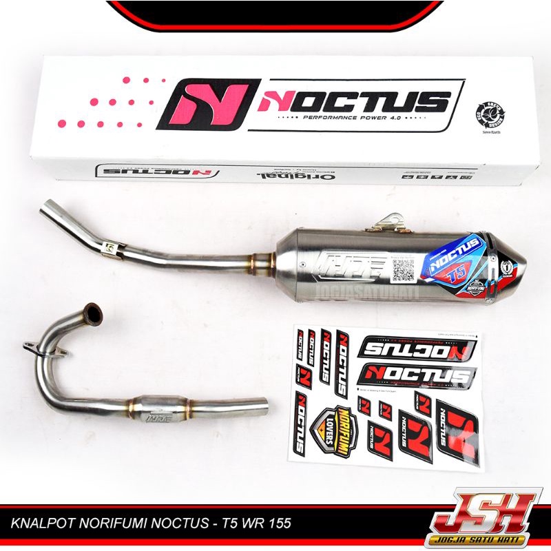Knalpot Norifumi Noctus T5 Kenalpot Muffler Original Standar / Bore Up Motor KLX 150 Bigfoot Bf Dtracker DT CRF 150L WR 155 Special Edition-1