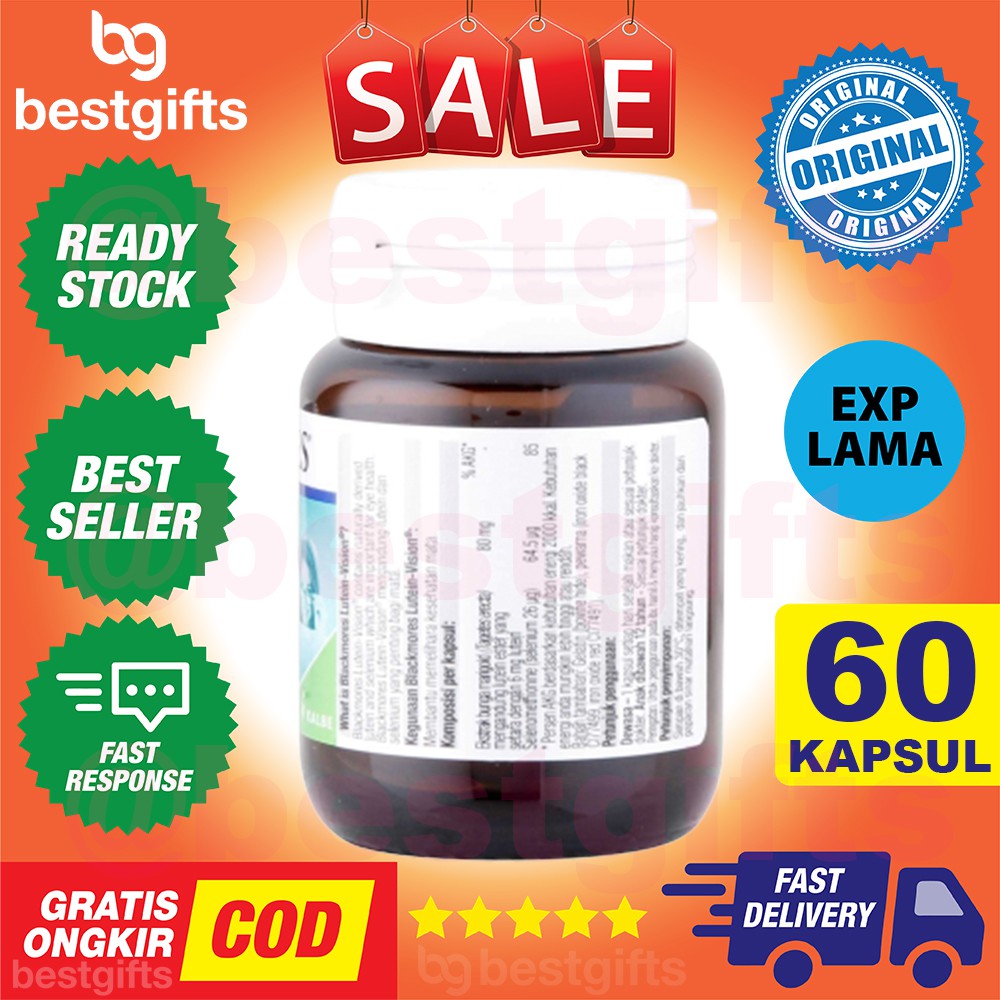 BLACKMORES LUTEIN VISION BPOM KALBE VITAMIN SUPLEMEN MATA - 60 KAPSUL