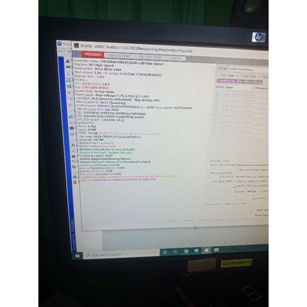 eMMC KMDP6001DB/A 4/64GB BGA 254 CLEAN RPMB