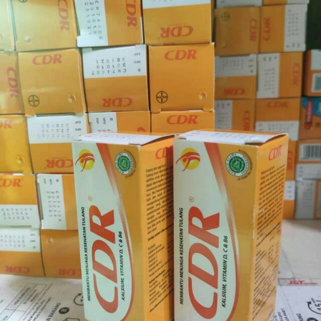 CDR Vitamin C-1000mg, 10 tablet, Suplement Vit. C, D, B6 & Kalsium