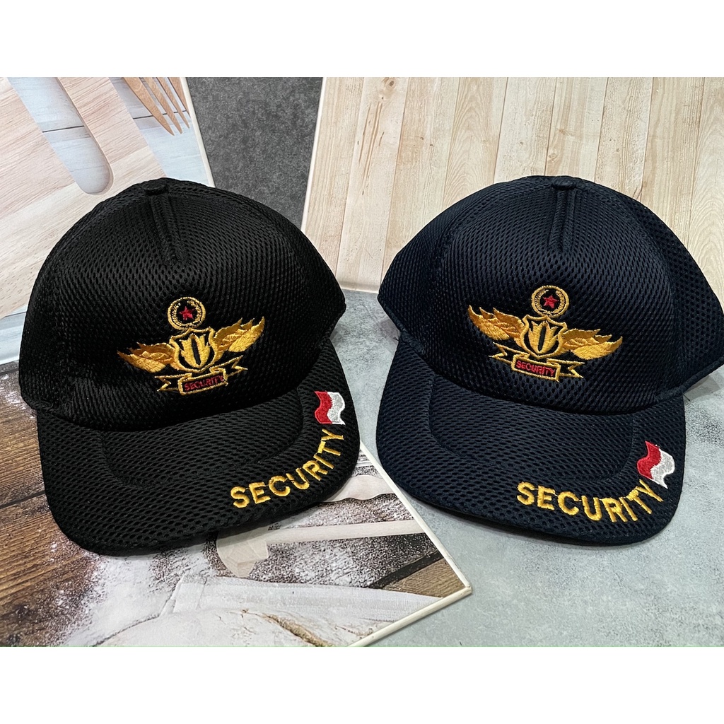 Topi Jaring Satpam | Topi Jaring Security | Topi Satpam | Topi Jaring - Wing