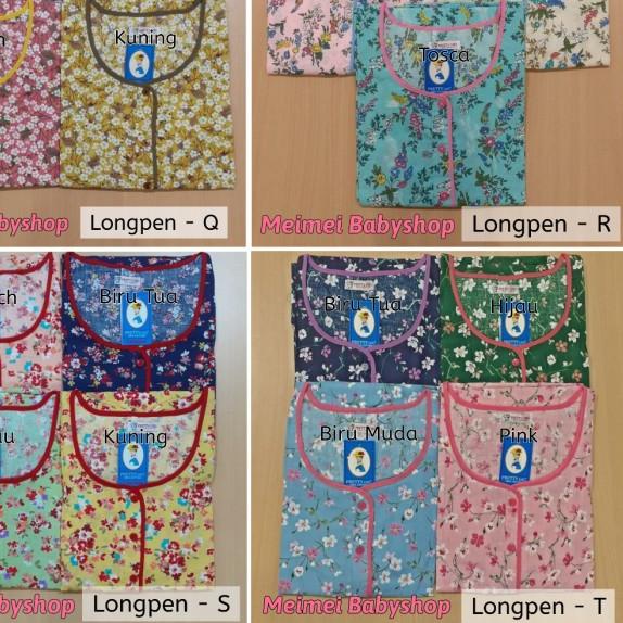 ☉ Longdress Lengan Pendek / Daster Panjang Katun Pretty Girl Motif ✯