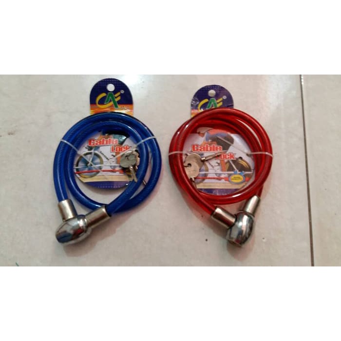 X005 | Kunci Gembok Kabel Selang / Gembok Sepeda Motor Helm Pagar Pintu Jendela Rumah / Cable Lock