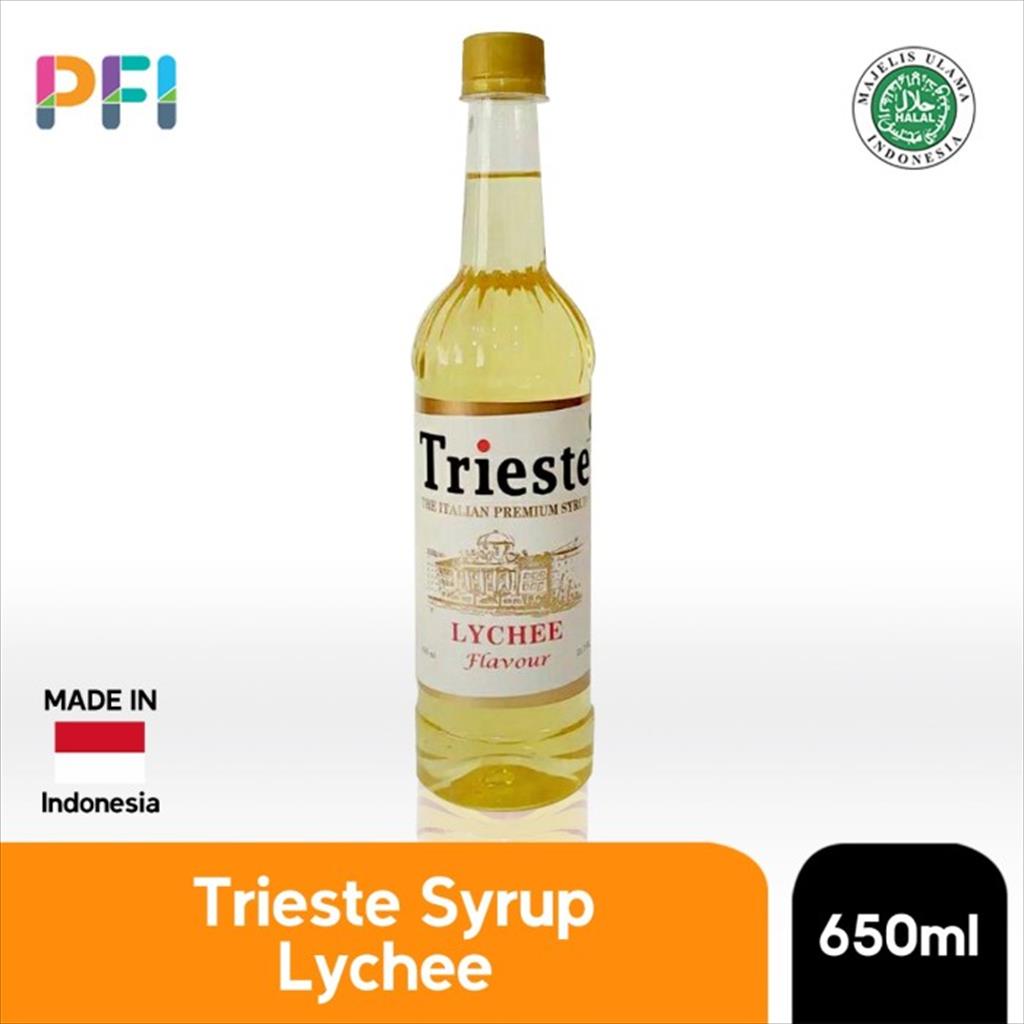 

Syrup Trieste Lychee Flavour 650ml Sirup Leci