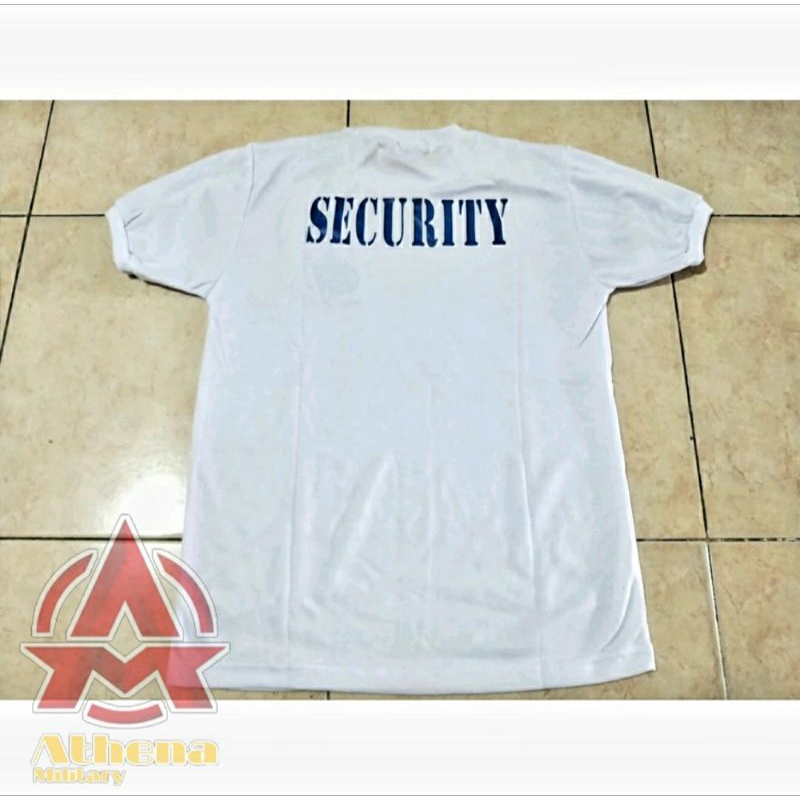 Kaos Oblong Security Putih - Baju Dalam PDH Satpam