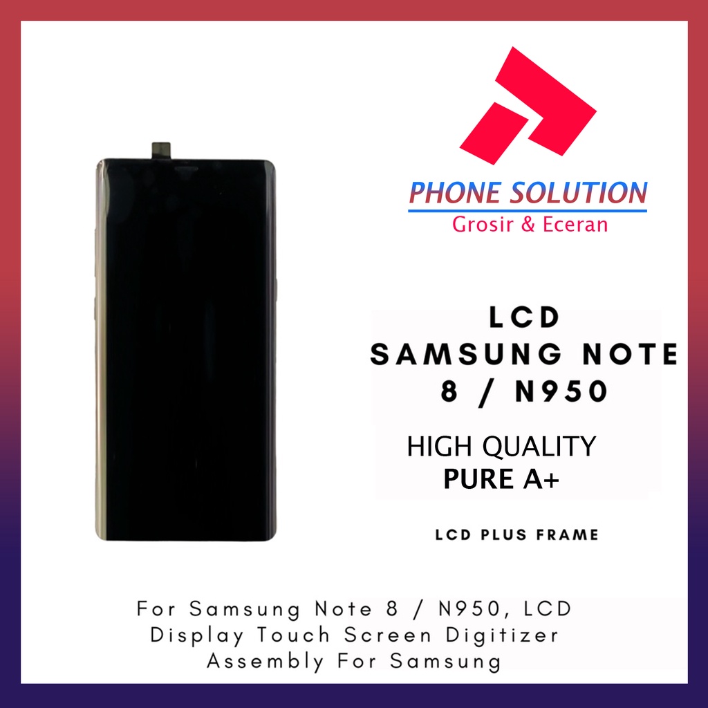 LCD Samsung Note 8 / N950 Include Frame Fullset Touchscreen // Supplier LCD Samsung - Garansi 1 Bulan