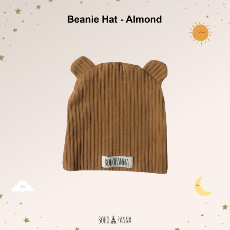 CILLABABY - BOHOPANNA | BOHOBABY BEANIE HAT (Topi Anak Bayi)-Almond