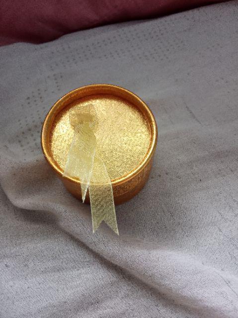 Anting Kotak Perhiasan Cincin Bulat Busur Cetak Kotak Perhiasan