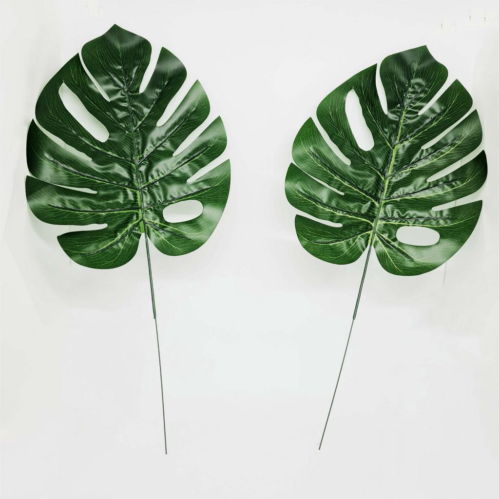 Daun Monstera Sintetis Tanaman Hias Janda Bolong Palsu Monstera Artificial Latex Plastik