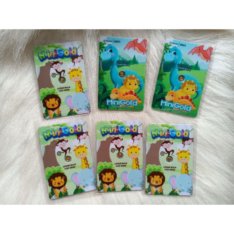 Kids series Dino &amp; Lion ukuran 0,25 gram &amp; 0,5 Gram .