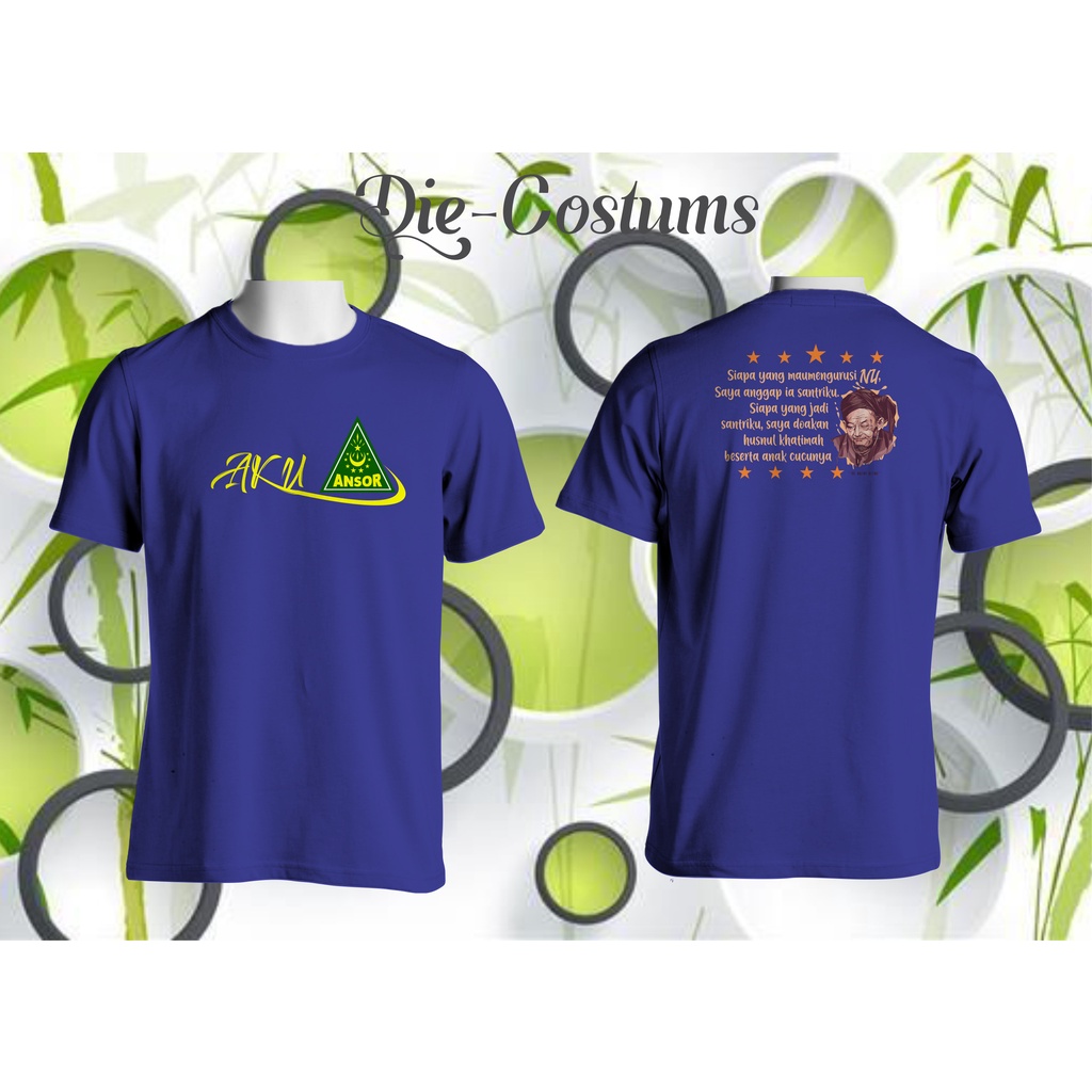 Kaos GP ANSOR/Kaos Distro Bandung/Sablon Kaos Satuan/Kaos NU/Free Tambah Nama