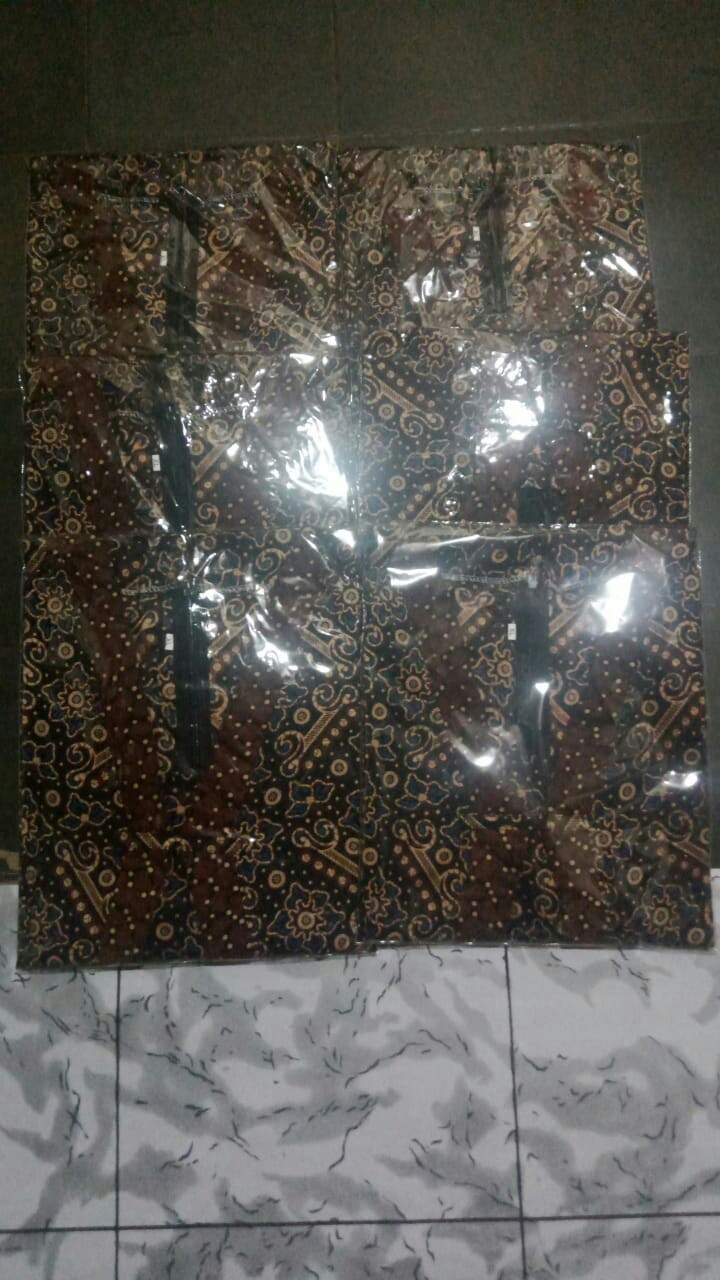 Tey-17 Batik Wanita Asj Sa Hrb026 Kenogo Kemeja Tosca Pendek