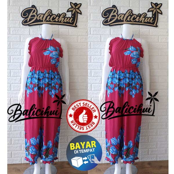 Balicihui Jumpsuit Ruffle Jumpsuit Panjang Jumpsuit Panjang Wanita