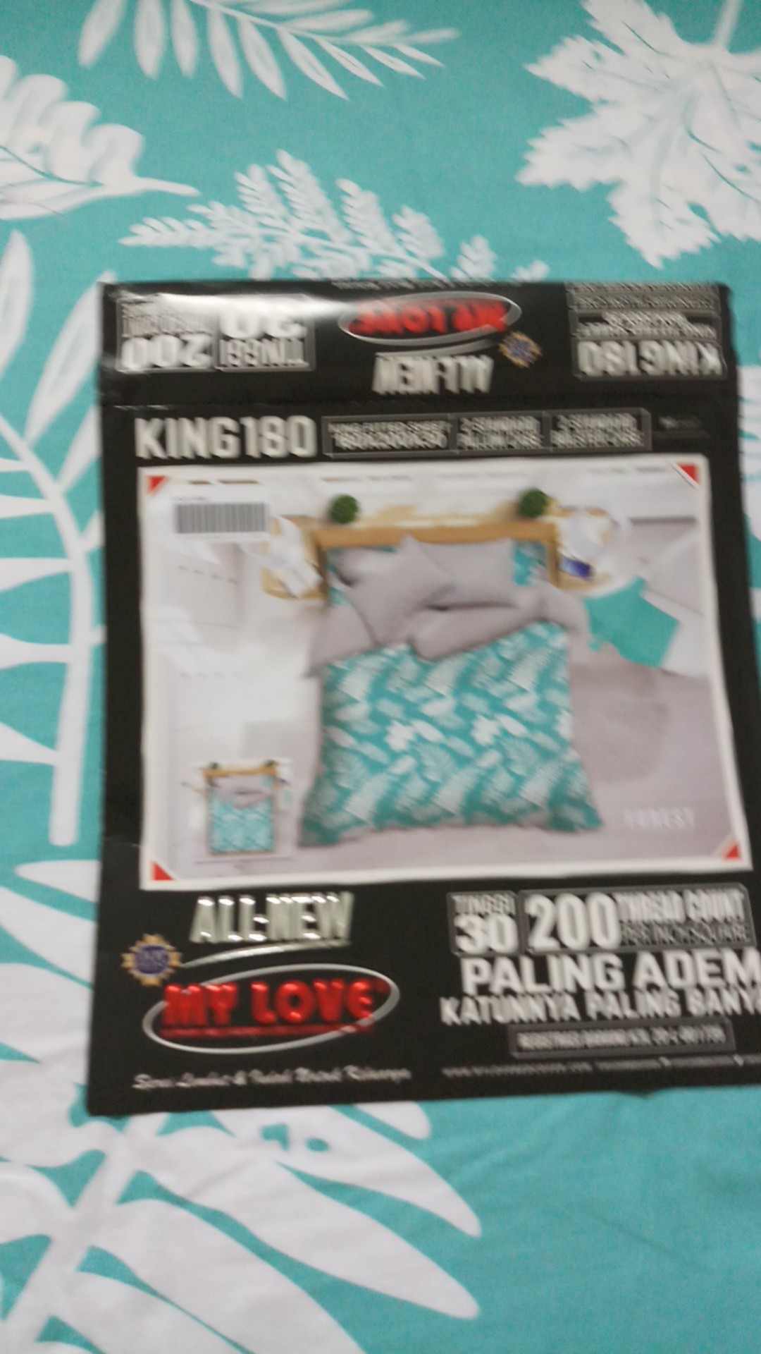 Sprei My Love Ukuran 180x200 King Size All New Tinggi 30cm Katun Motif