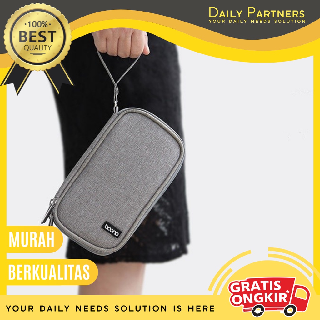 Waterproof Double Layer Digital Travel Gadget Organizer Pouch