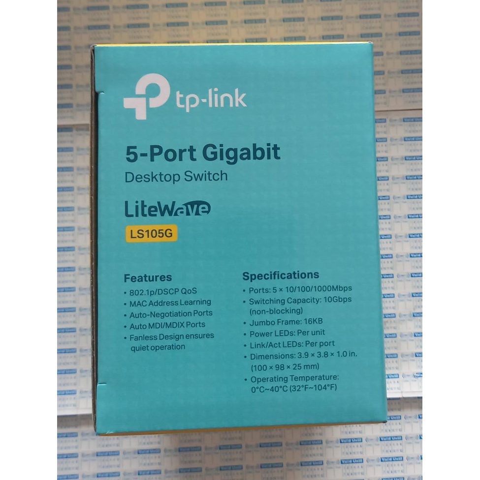 TP-LINK LS105G 5-Port 10/100/1000Mbps Gigabit Desktop Switch TPLINK Metal Case