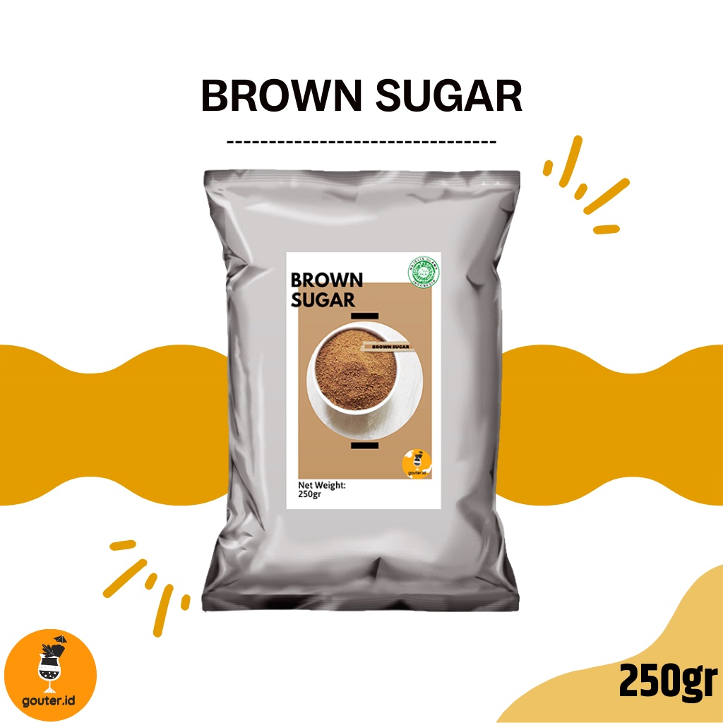 BROWN SUGAR BUBUK 250GR / GULA PALM / GULA AREN / GULA HALUS / GULA MERAH  / COCONUT SUGAR