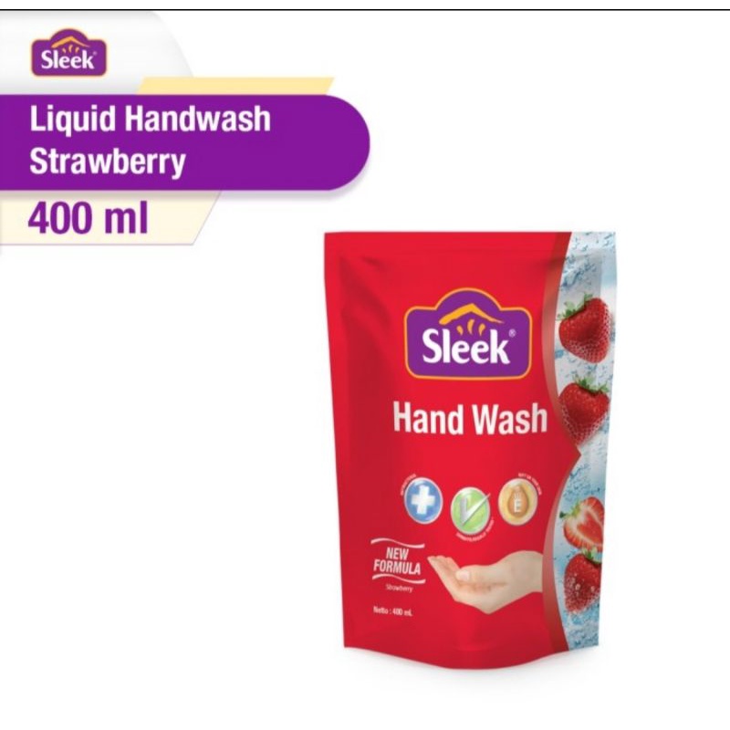 Sleek Hand Wash Refill 400ml/Sabun Cuci Tangan/Cairan Pembersih Tangan