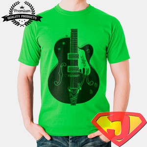 Kaos Musik Pria /  - Gretsch Bigsby Electric Guitar