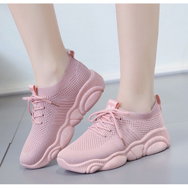 TBIG [COD] Sepatu Sneakers Import M Fashion Sepatu Batam Korea Style Sekolah Kuliah Sepatu Wanita