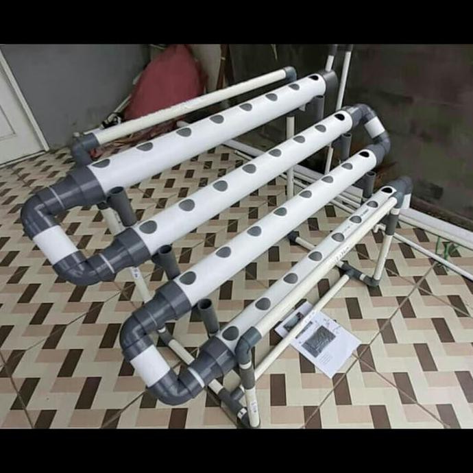 Jual TAMAN KIT PAKET HIDROPONIK PARALON PIPA NFT DFT POWER 2.5 INCH