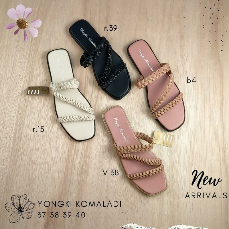Sandal flat / Sandal Slip On wanita Original YONGKI KOMALADI