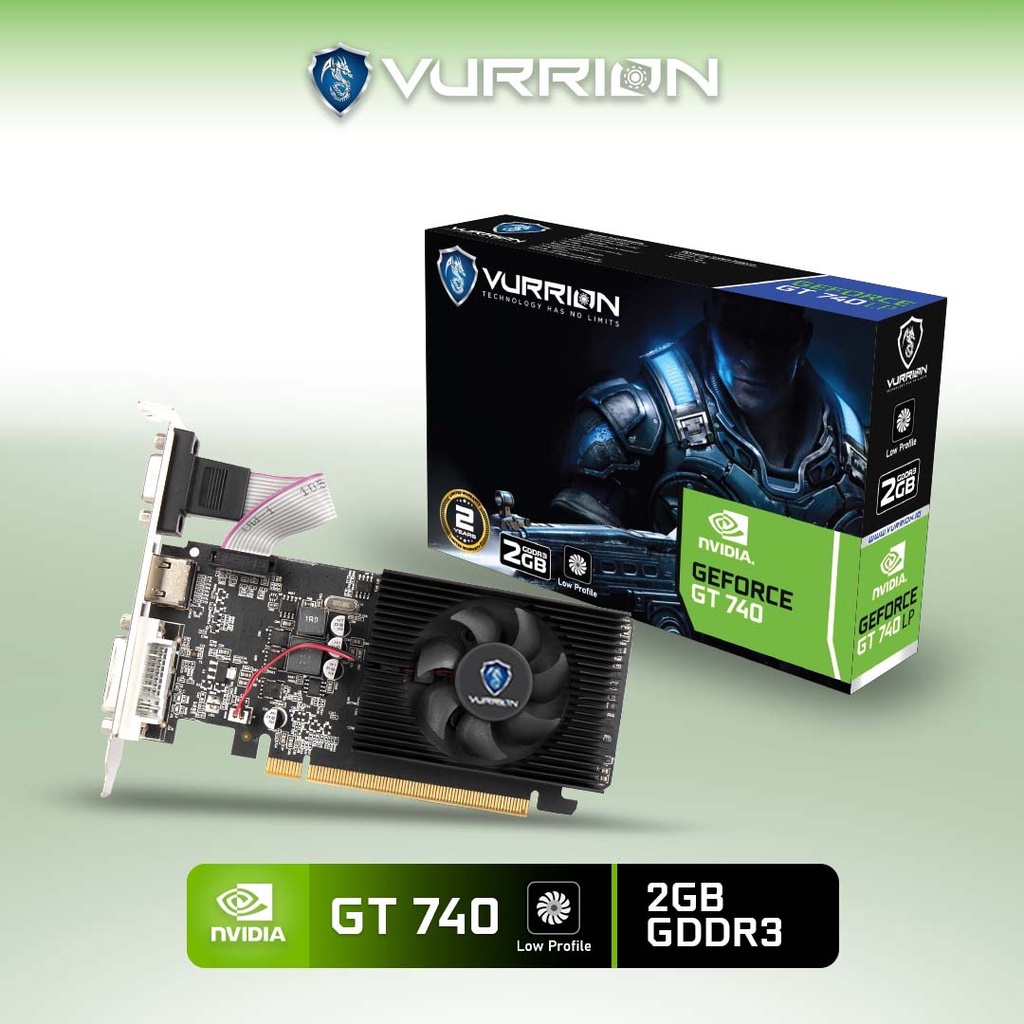 VGA AGS VURRION NVIDIA GT740 LP 2GB GDDR3 128bit REAL CAPACITY