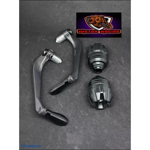 [Paket 2in1] Proguard Carbon Sabit + Jalu as roda Universal Bisa untuk semua motor