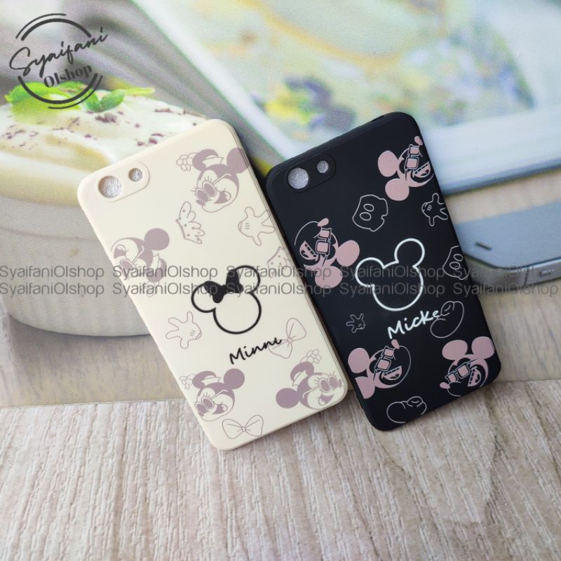 Case Vivo Y53 / Vivo 1606 Softcase Karakter Mickey &amp; Minny