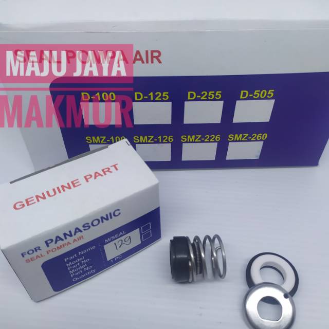 Mechanical seal pompa air PANASONIC NATIONAL GP 125. 129