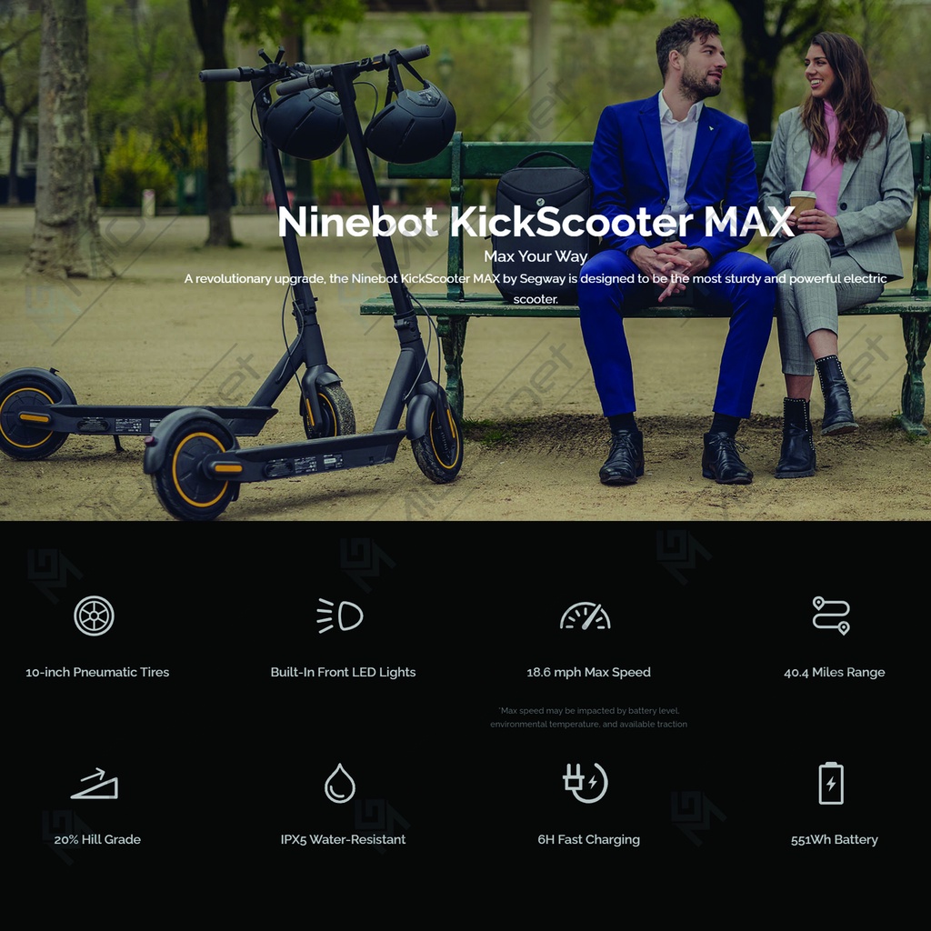 Segway Ninebot MAX Electric Kick Scooter G30P