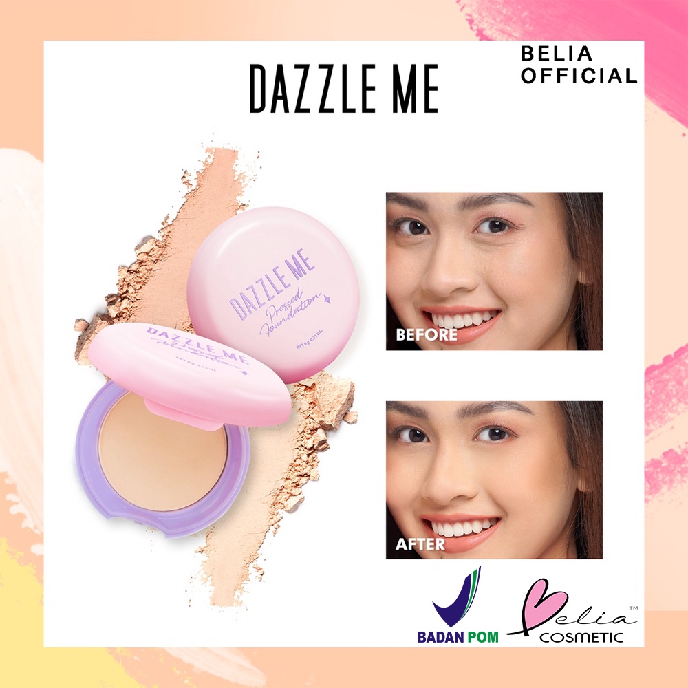 ❤ BELIA ❤ DAZZLE ME Pressed Foundation | Compact Powder | Bedak Padat | Blurring Matte | Oil Control | BPOM