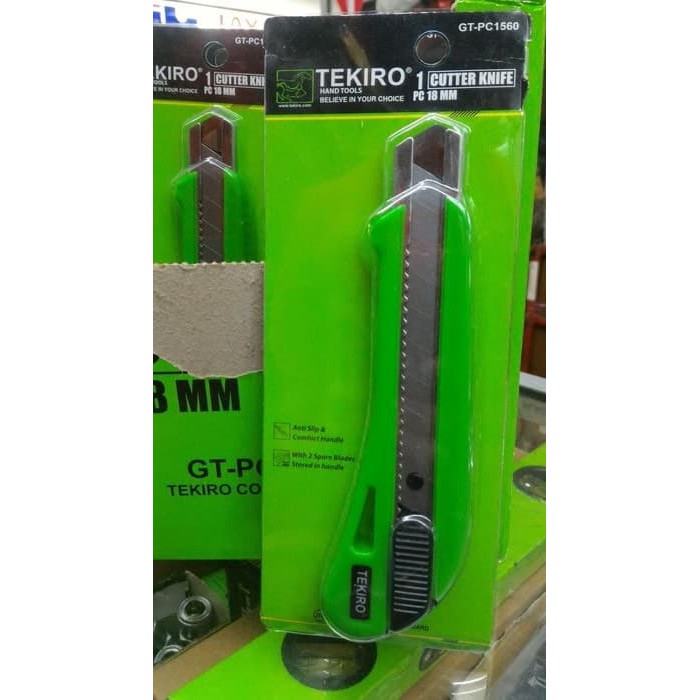 

CUTTER KNIFE TEKIRO 18 MM / CUTTER BESAR ~El~Xt1~