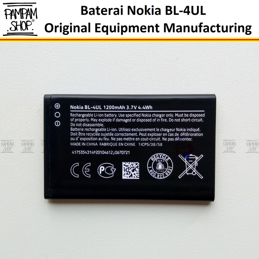 Baterai Nokia Asha 225 3310 Reborn 2017 BL4UL BL-4UL Batre Batrai Battery HP BL 4UL