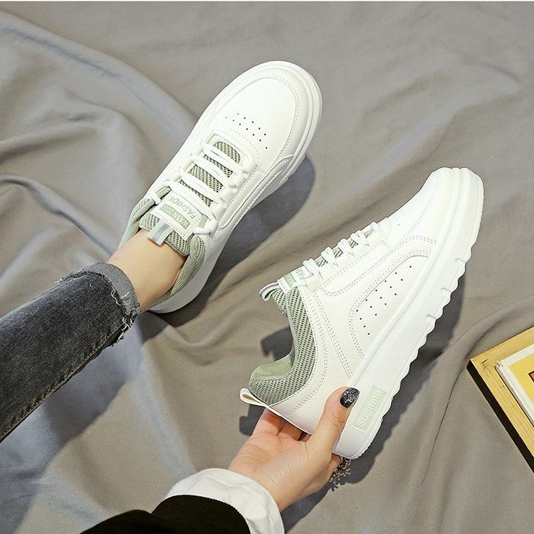 Sepatu Sneakers Wanita Modis Sneakers Wanita Flat Bersirkulasi Anti Slip Import 1077-2