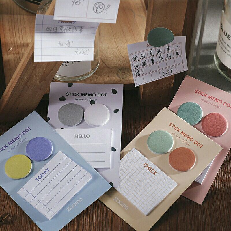 

MEMO STICKY NOTES DOT - LUCU, TERMURAH READY STOCK