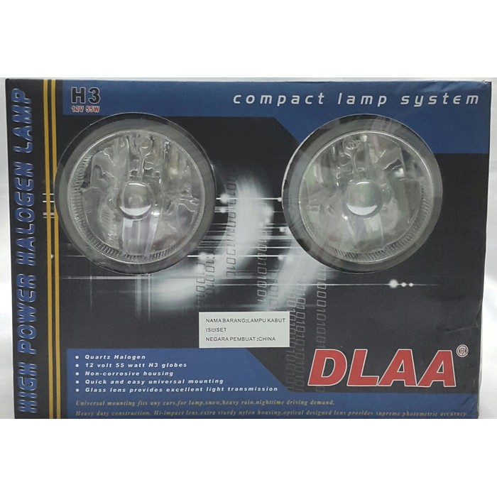 FOGLAMP DLAA LA-1500 PUTIH H3 12V 55W