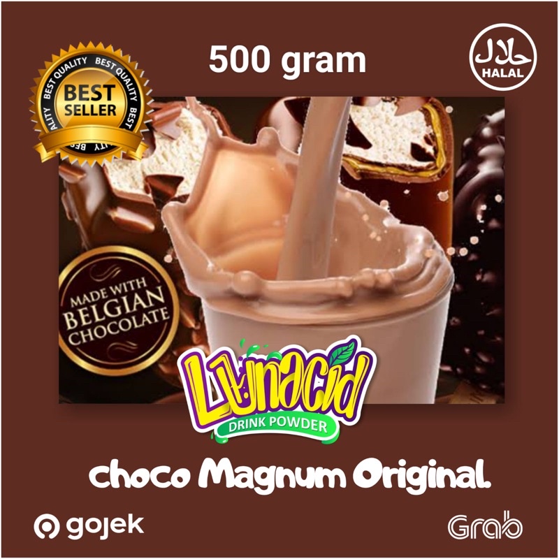 

serbuk minuman rasa magnum/powder Drink choco magnum/ bubuk minuman rasa choco magnum 500 gr