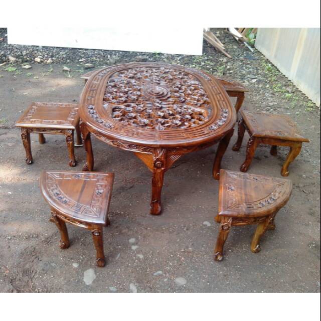 Meja osin, meja jati Jepara, mebel jati Jepara