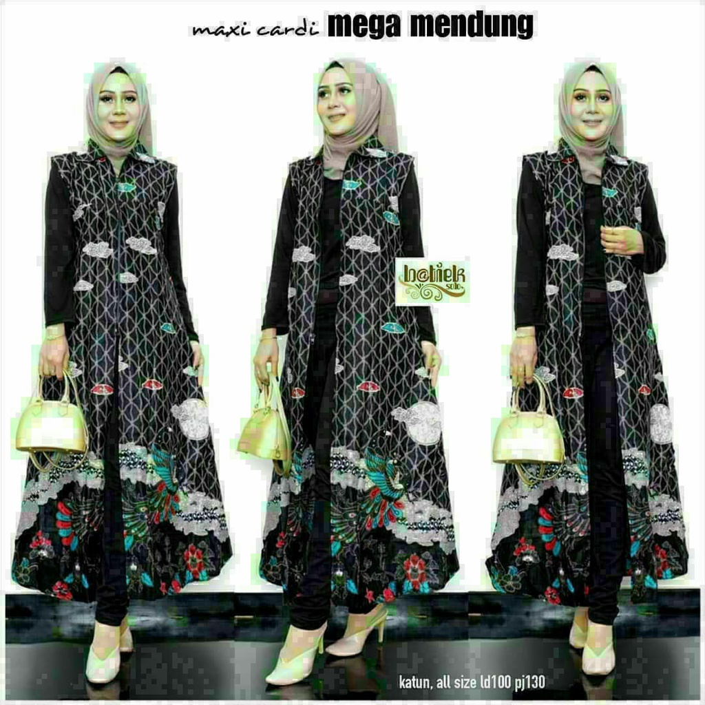 Outer batik JUMBO ld 110cm motif terbaru longcardi terlaris ld 120 Outer Batik Wanita