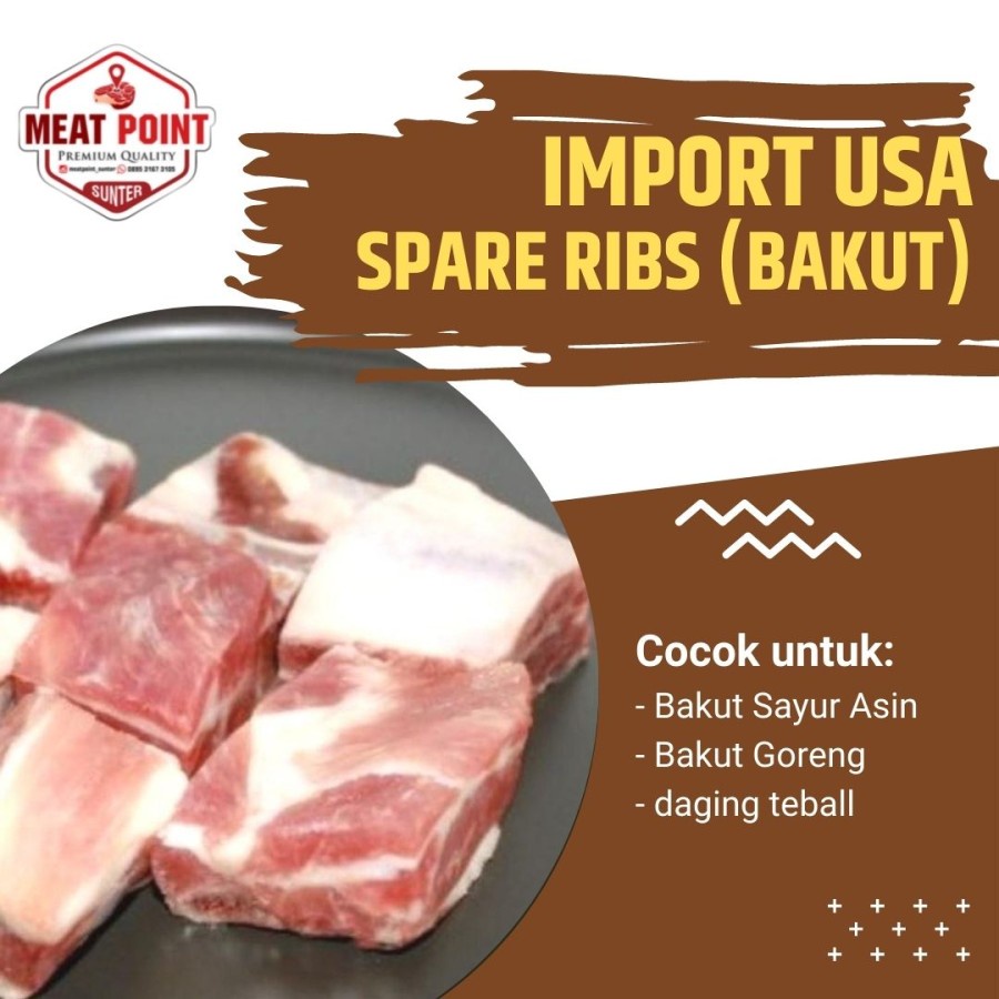 

Import USA Pork Spareribs (Bakut) Iga Babi