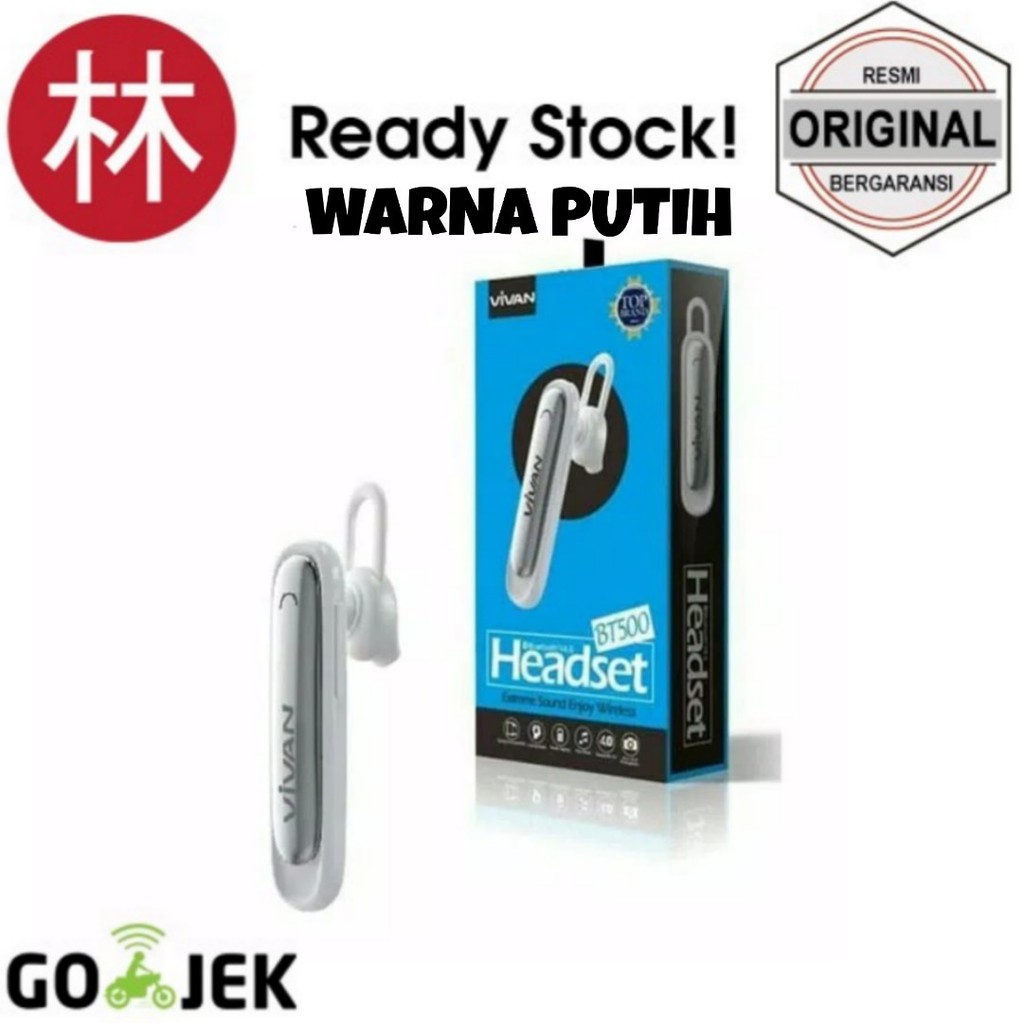 Vivan BT500 Bluetooth V4.1 Headset Putih