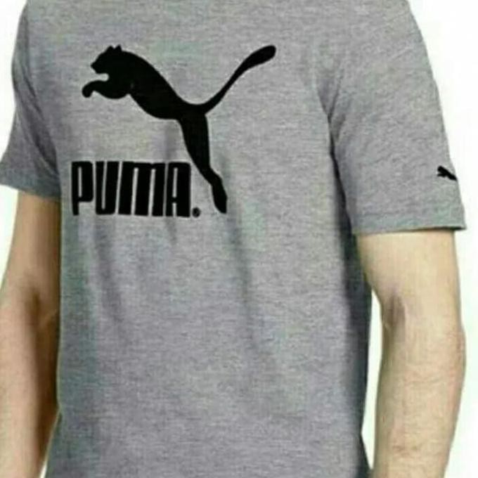Atasan pria kaos oblong Puma hitam siz m xxl xxxl xxxxl murah