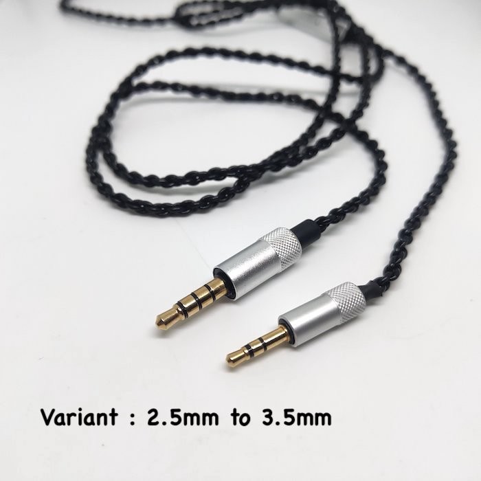 Custom HiFi Headphone Cable Aux Replacement 2.5mm 3.5mm With Mic